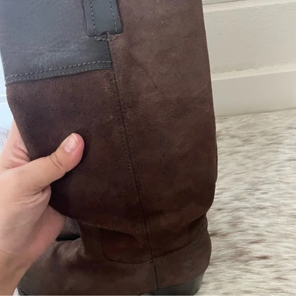 FRYE AUTUMN SHIELD TALL WOMEN’S SUEDE SLIP ON CASUAL DRESS BOOT-SIZE 5.5 B - Picture 15 of 16